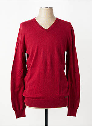 Pull col v manches longues rouge PEPE JEANS homme