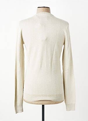 Pull col v manches longues beige PETROL INDUSTRIES homme