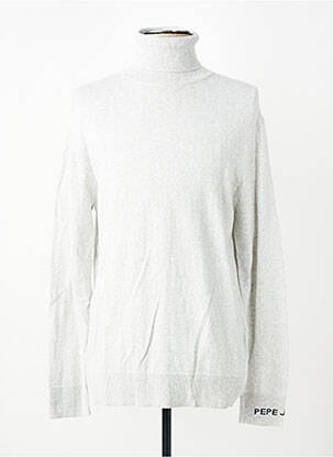Pull col roulé coupe cintrée manches longues gris PEPE JEANS homme