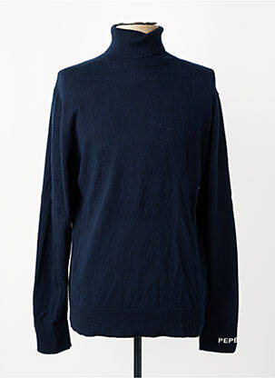 Pull col roulé coupe cintrée manches longues bleu PEPE JEANS homme