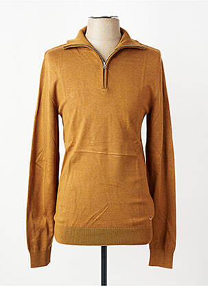 Pull manches longues manches longues marron PETROL INDUSTRIES homme