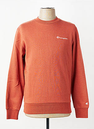 Sweat-shirt manches longues manches longues orange CHAMPION homme