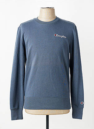 Sweat-shirt broderie manches longues bleu CHAMPION homme