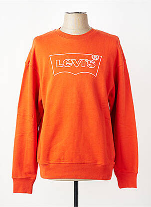Sweat-shirt manches longues manches longues orange LEVI'S homme