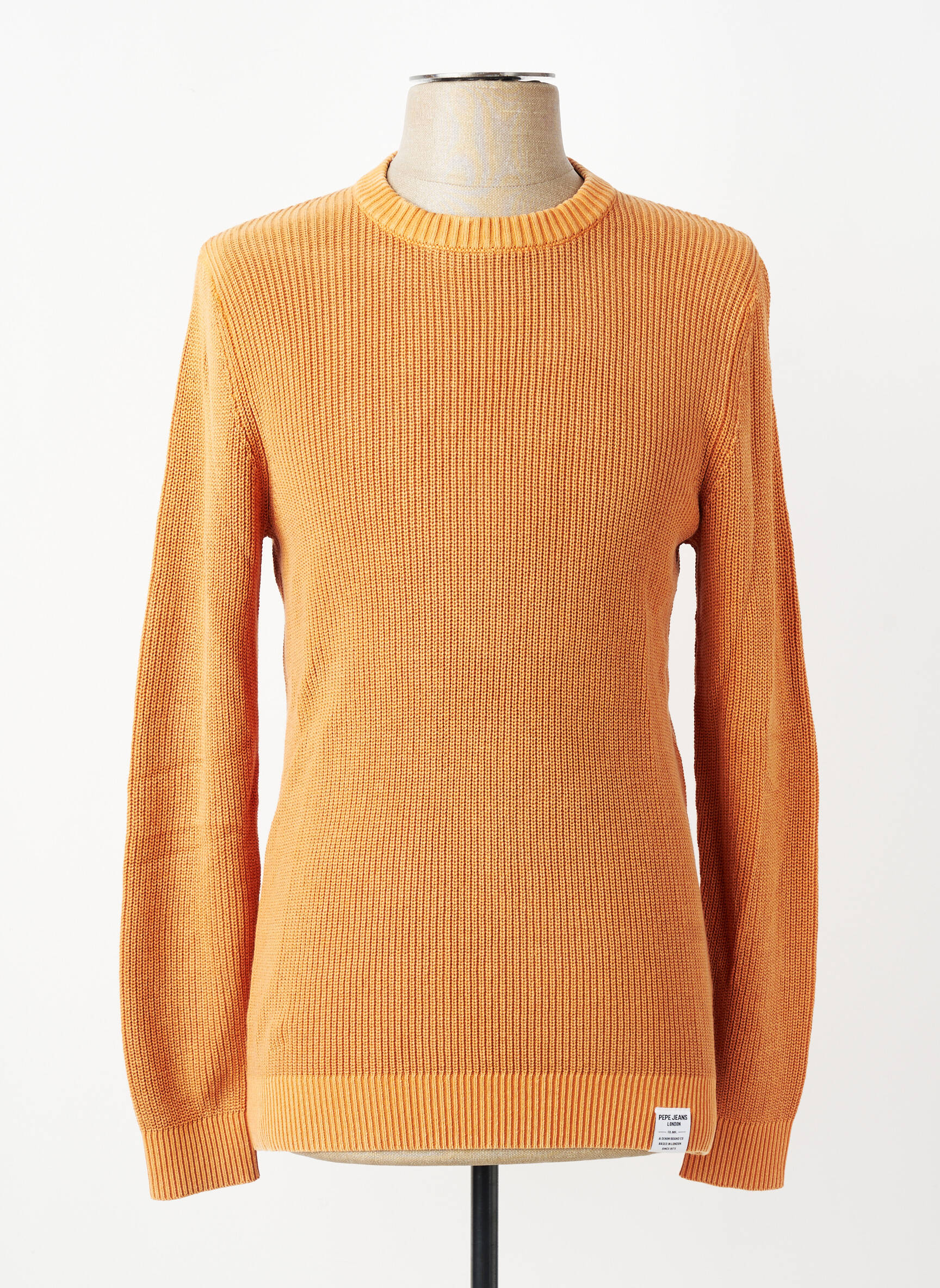 Pull col rond manches longues jaune PEPE JEANS homme