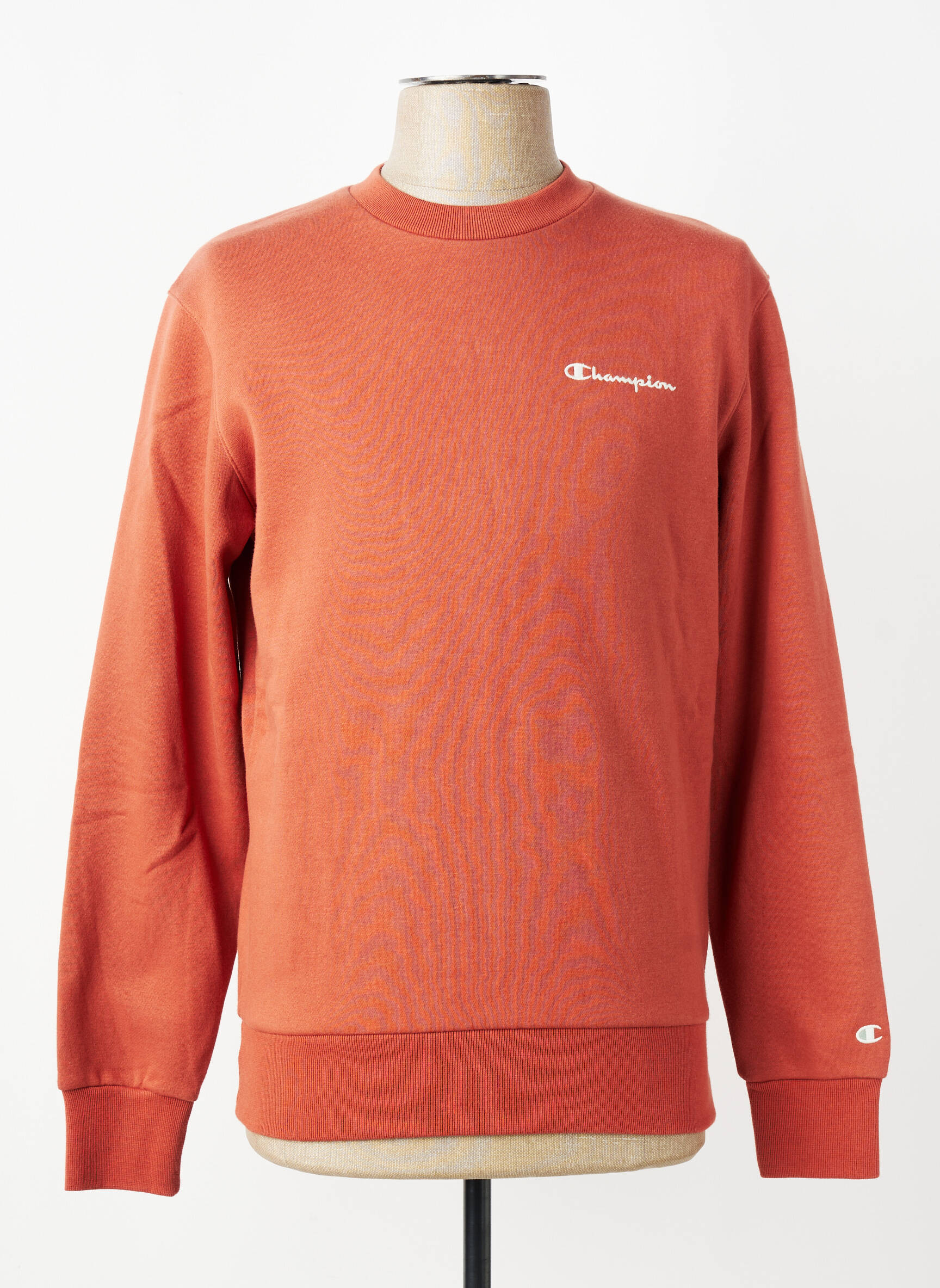 Sweat-shirt manches longues manches longues orange CHAMPION homme