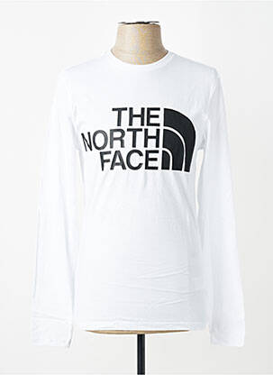 T-shirt coupe cintrée manches longues blanc THE NORTH FACE homme