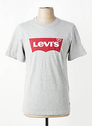 T-shirt coupe cintrée manches courtes gris LEVI'S homme