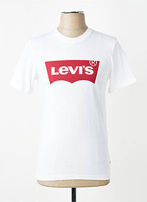 T-shirt coupe cintrée manches courtes blanc LEVI'S homme
