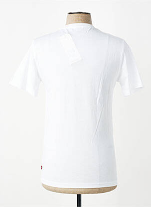 T-shirt coupe cintrée manches courtes blanc LEVI'S homme