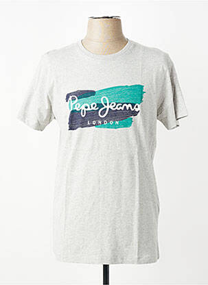 T-shirt coupe droite manches courtes gris PEPE JEANS homme