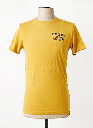 T-shirt coupe cintrée manches courtes jaune PETROL INDUSTRIES homme
