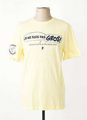 T-shirt coupe droite manches courtes jaune RUCKFIELD homme