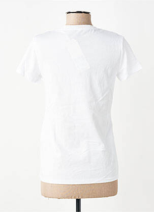 T-shirt sérigraphie floquée manches courtes blanc LEVI'S femme