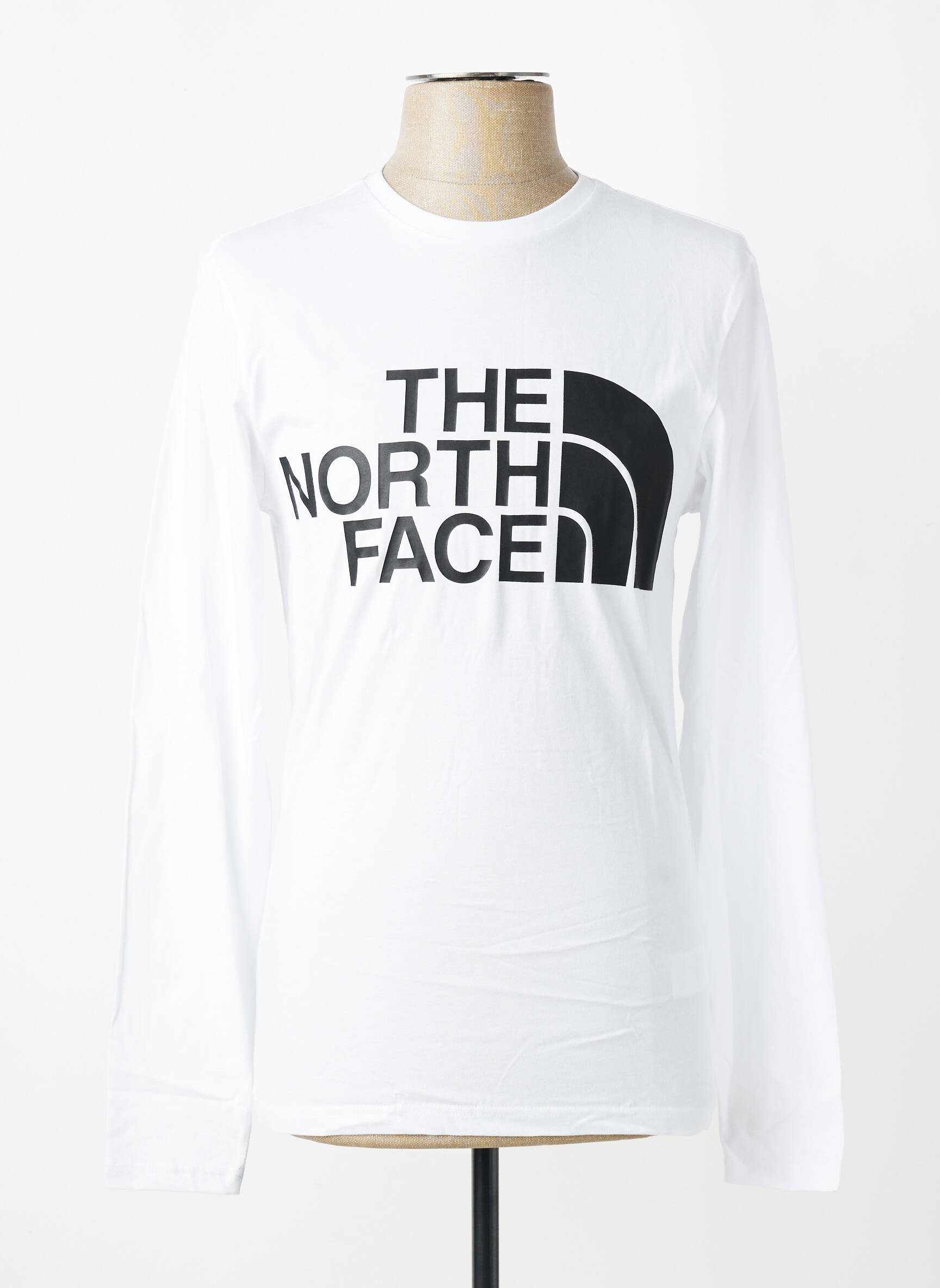 T-shirt coupe cintrée manches longues blanc THE NORTH FACE homme