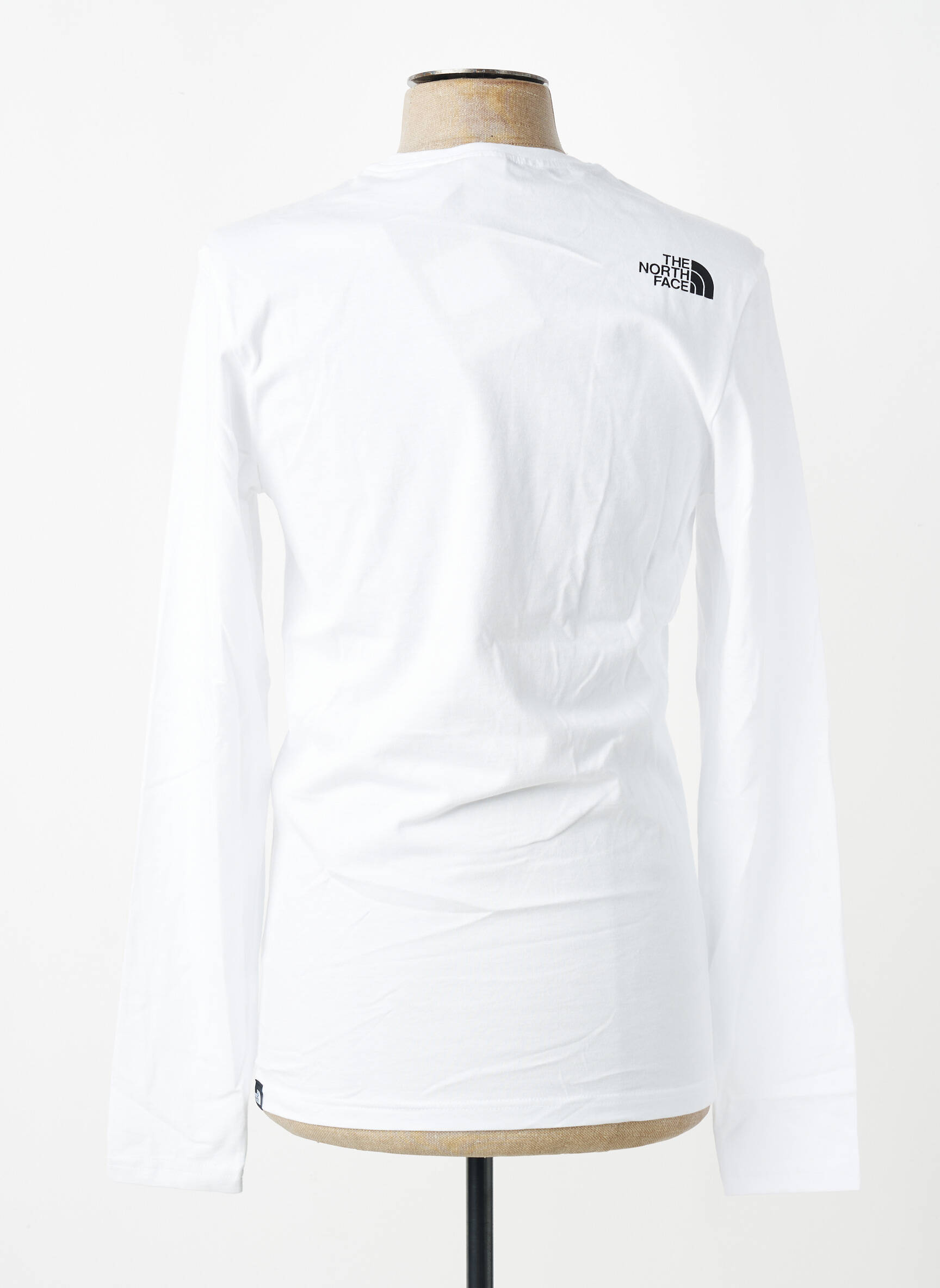 T-shirt coupe cintrée manches longues blanc THE NORTH FACE homme