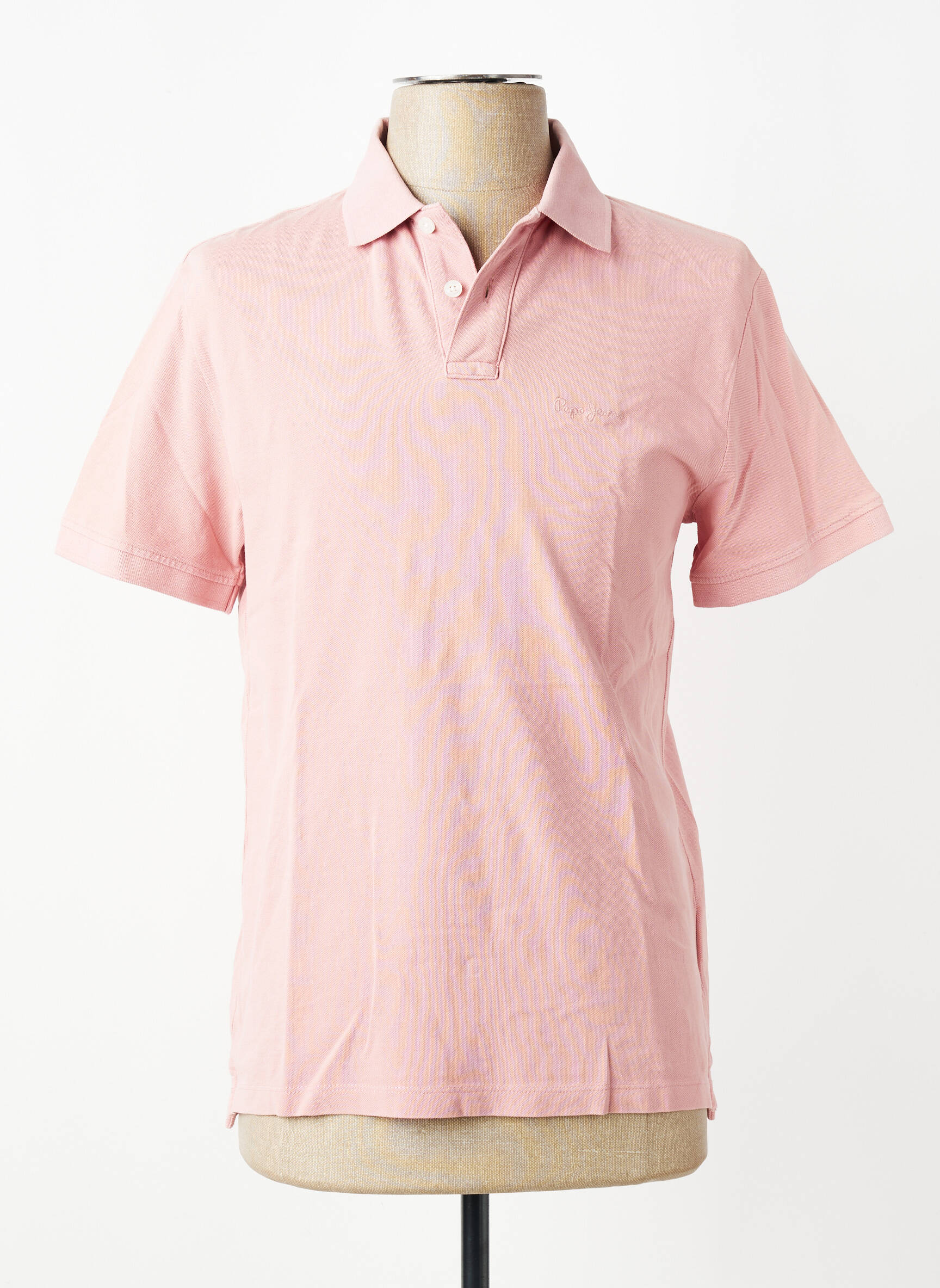 Polo coupe cintrée manches courtes rose PEPE JEANS homme