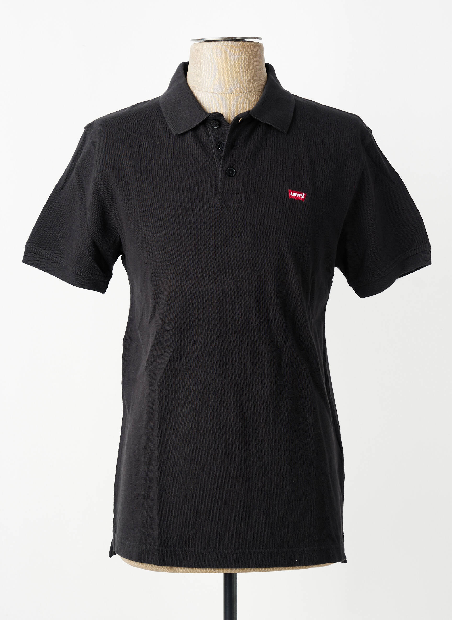 Polo coupe droite manches courtes noir LEVI'S homme