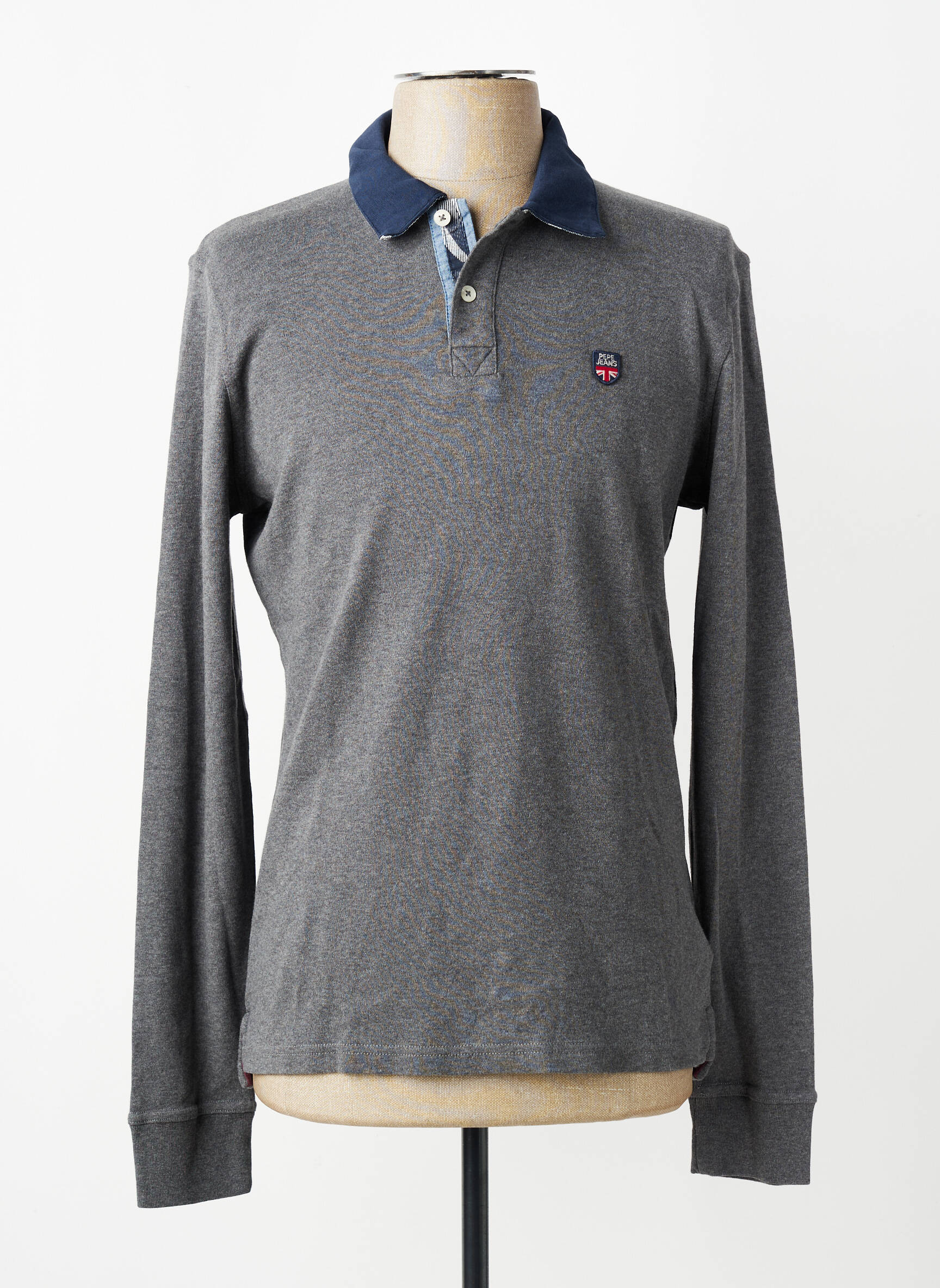 Polo manches longues manches longues gris PEPE JEANS homme