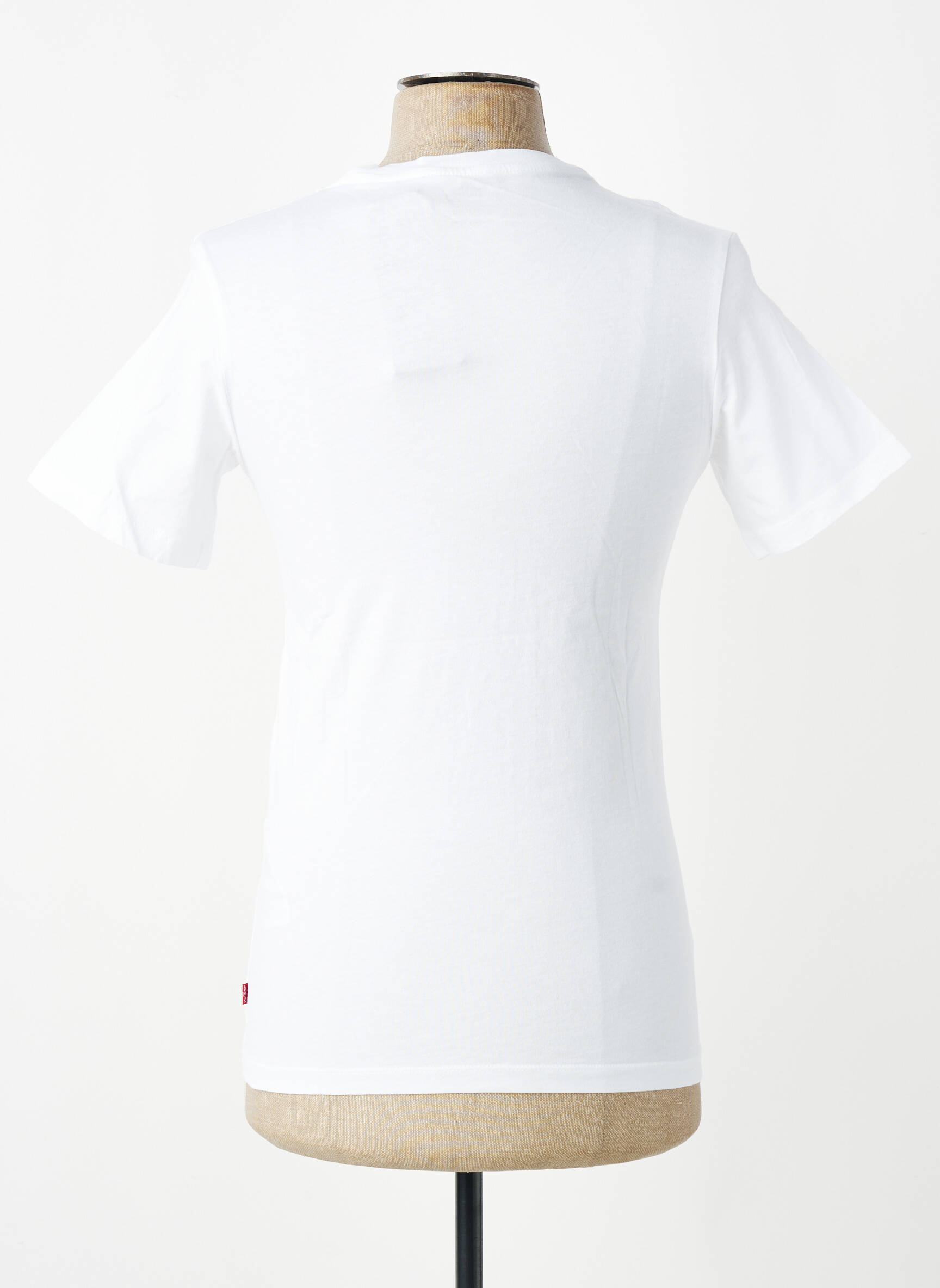 T-shirt coupe cintrée manches courtes blanc LEVI'S homme