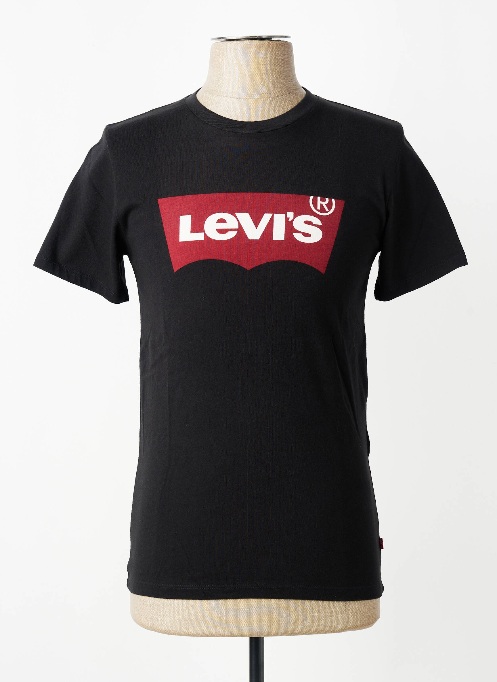 T-shirt coupe cintrée manches courtes noir LEVI'S homme