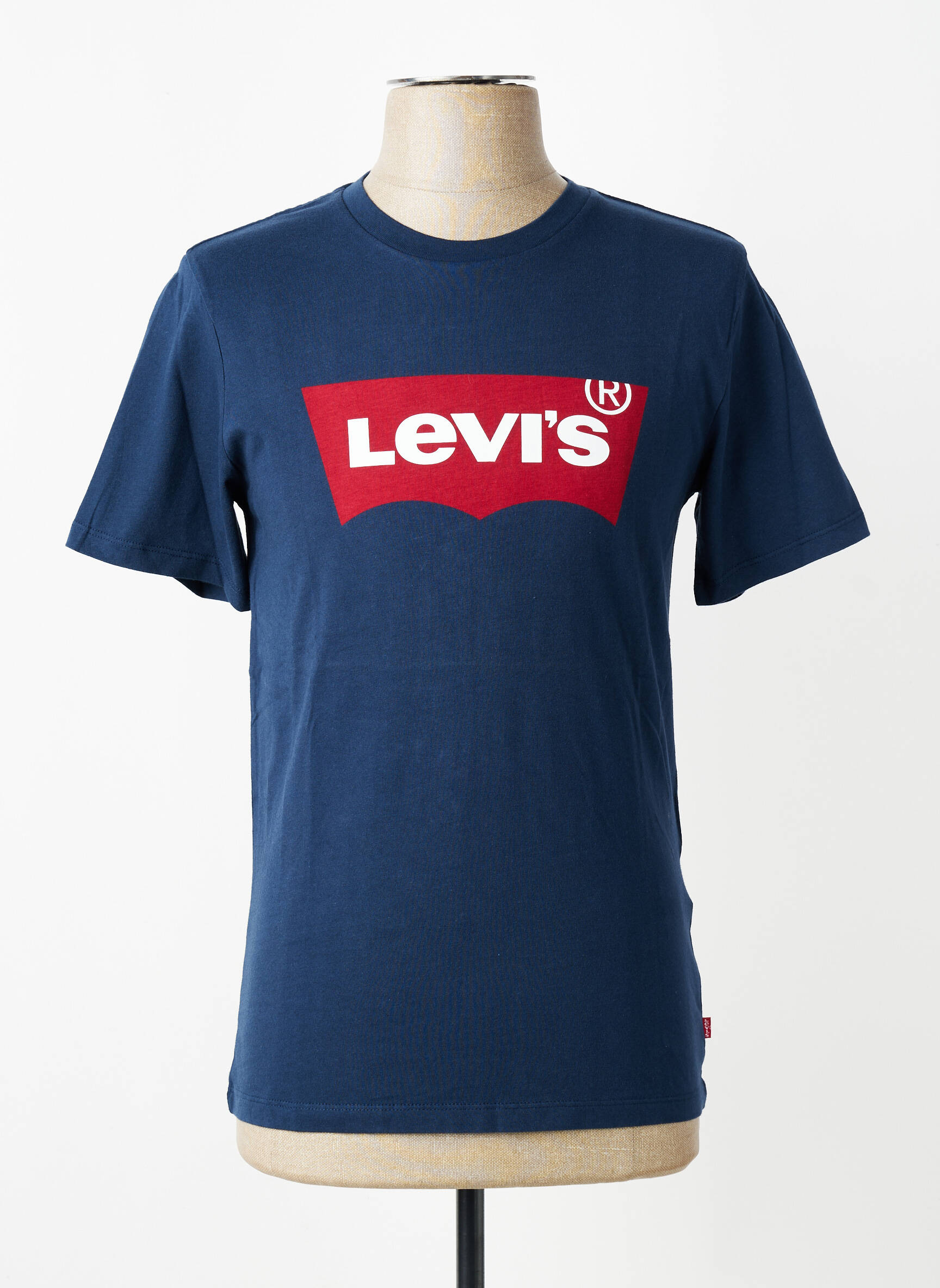 T-shirt coupe cintrée manches courtes bleu LEVI'S homme