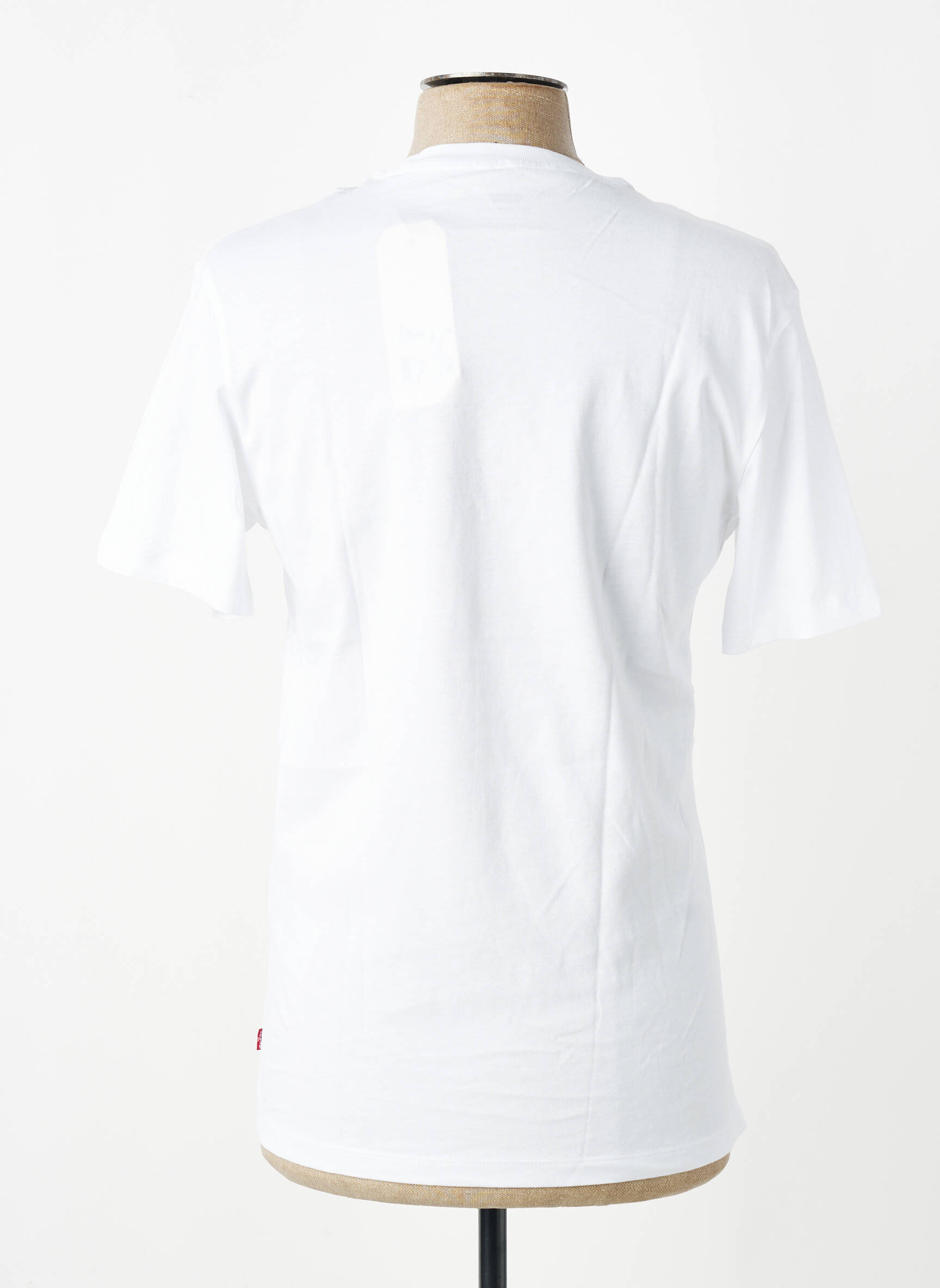 T-shirt sérigraphie floquée manches courtes blanc LEVI'S garçon