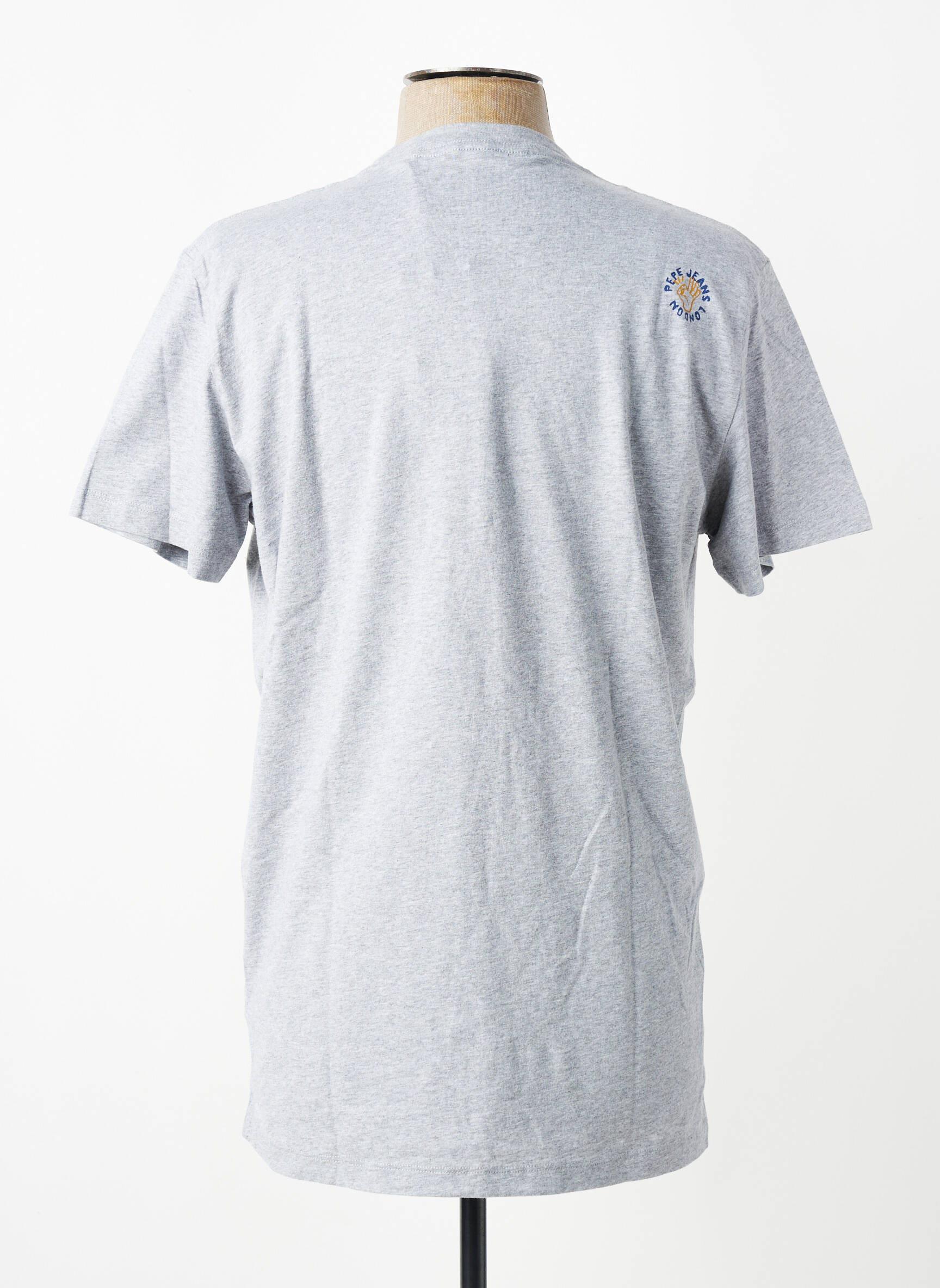 T-shirt coupe droite manches courtes gris PEPE JEANS homme