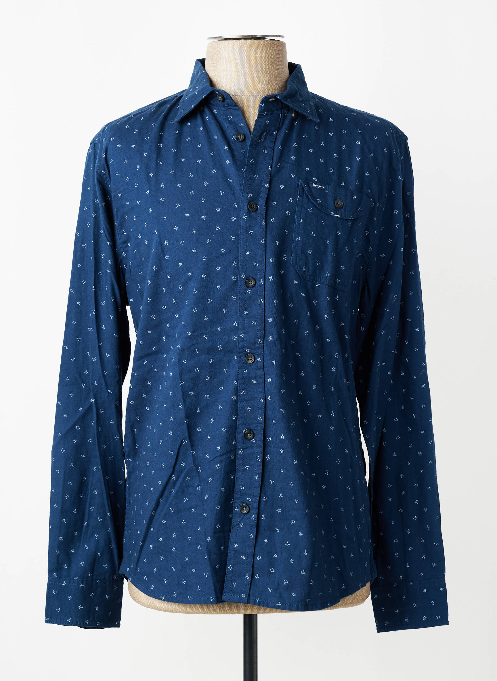 Chemise manches longues imprimé fantaisie bleu PEPE JEANS homme