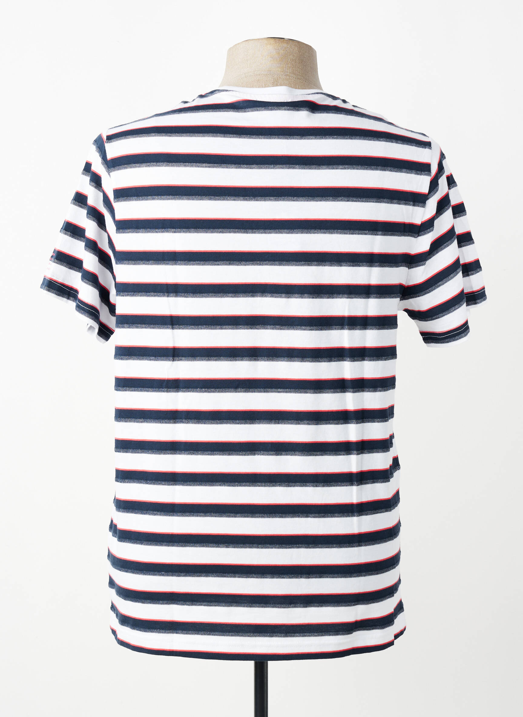 T-shirt coupe droite manches courtes blanc TBS homme