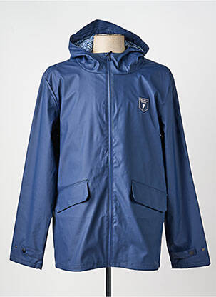 Imperméable finition intérieure doublée a capuche bleu RUCKFIELD homme