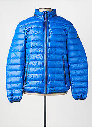 Doudoune manches longues a capuche bleu PEPE JEANS homme