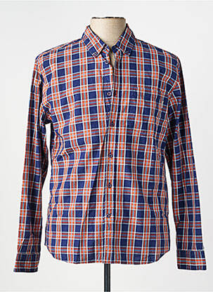 Chemise manches longues coupe droite bleu PEPE JEANS homme