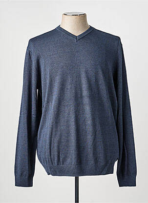 Pull col v manches longues bleu PETROL INDUSTRIES homme