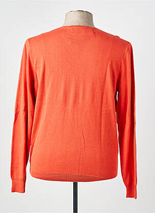 Pull col v manches longues orange TBS homme