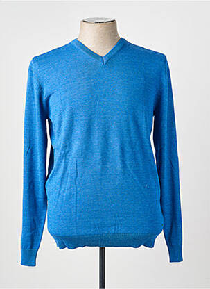 Pull col v manches longues bleu PETROL INDUSTRIES homme