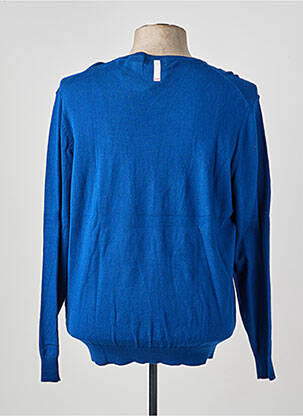 Pull stretch manches longues bleu SERGE BLANCO homme