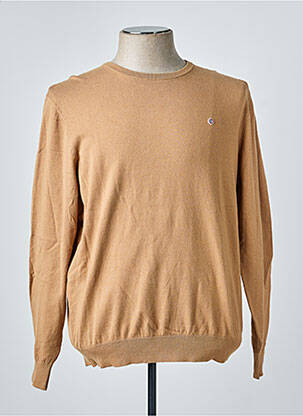 Pull stretch manches longues marron SERGE BLANCO homme