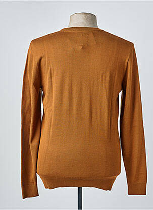 Pull stretch manches longues marron RUCKFIELD homme