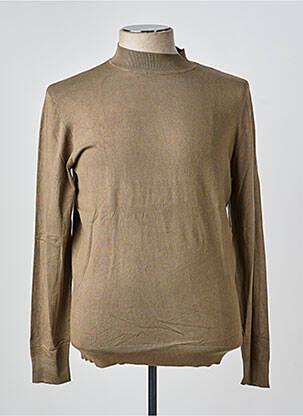 Pull col roulé stretch manches longues vert PETROL INDUSTRIES homme