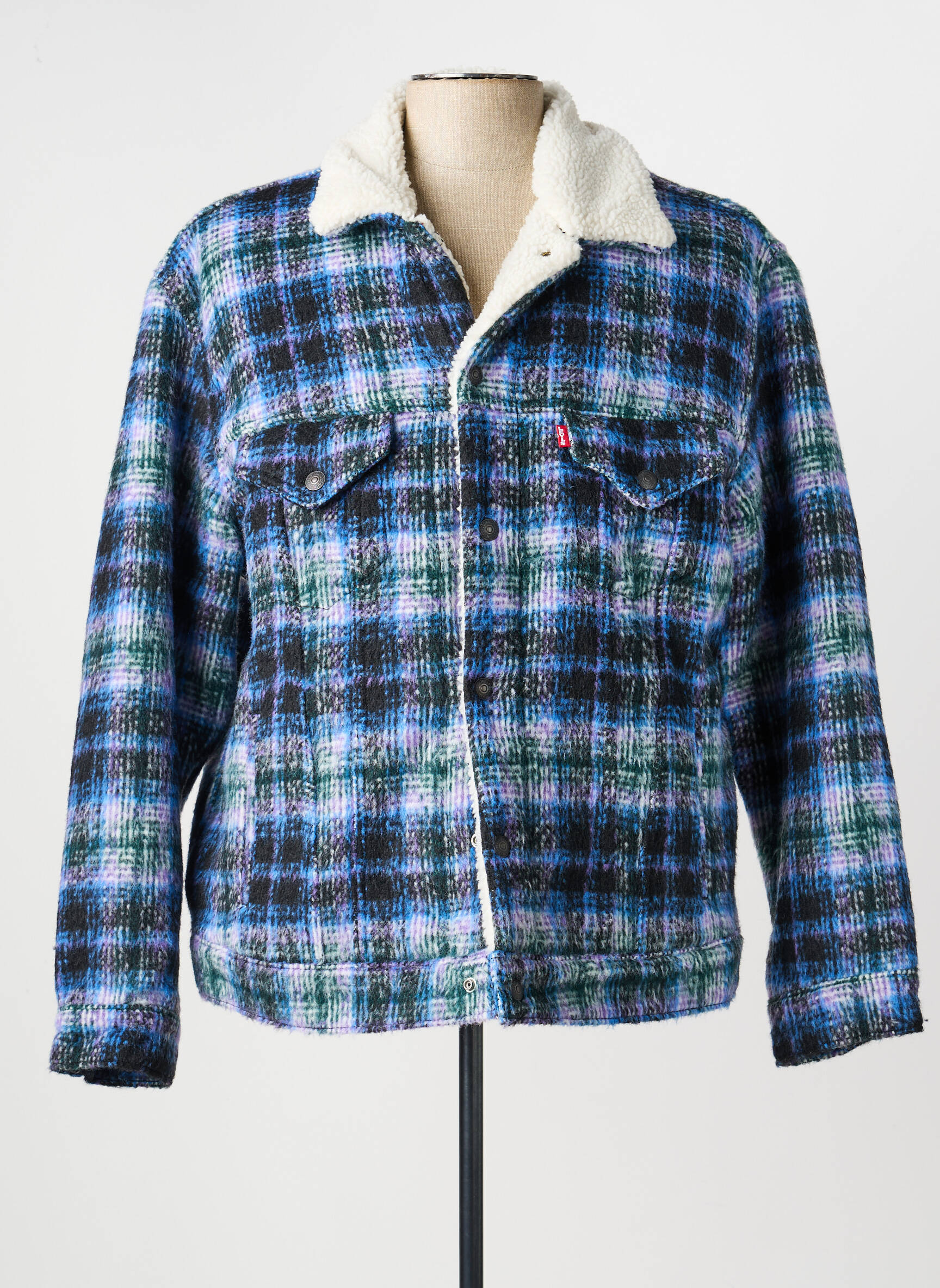 Veste casual coupe droite bleu LEVI'S homme