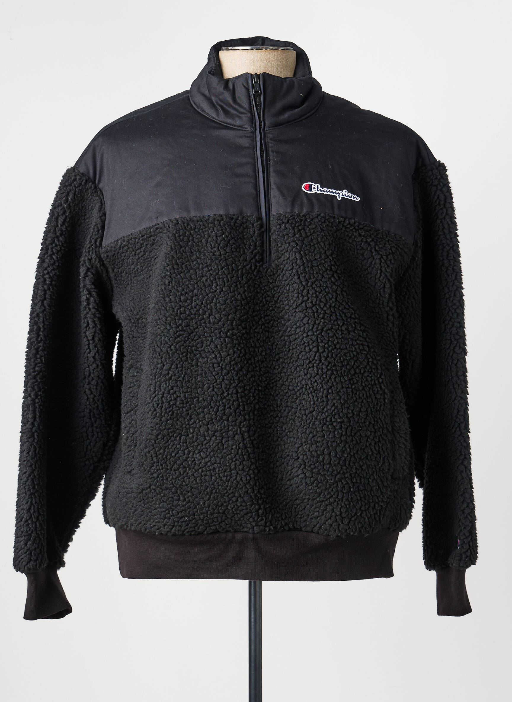 Sweat-shirt stretch manches longues noir CHAMPION homme