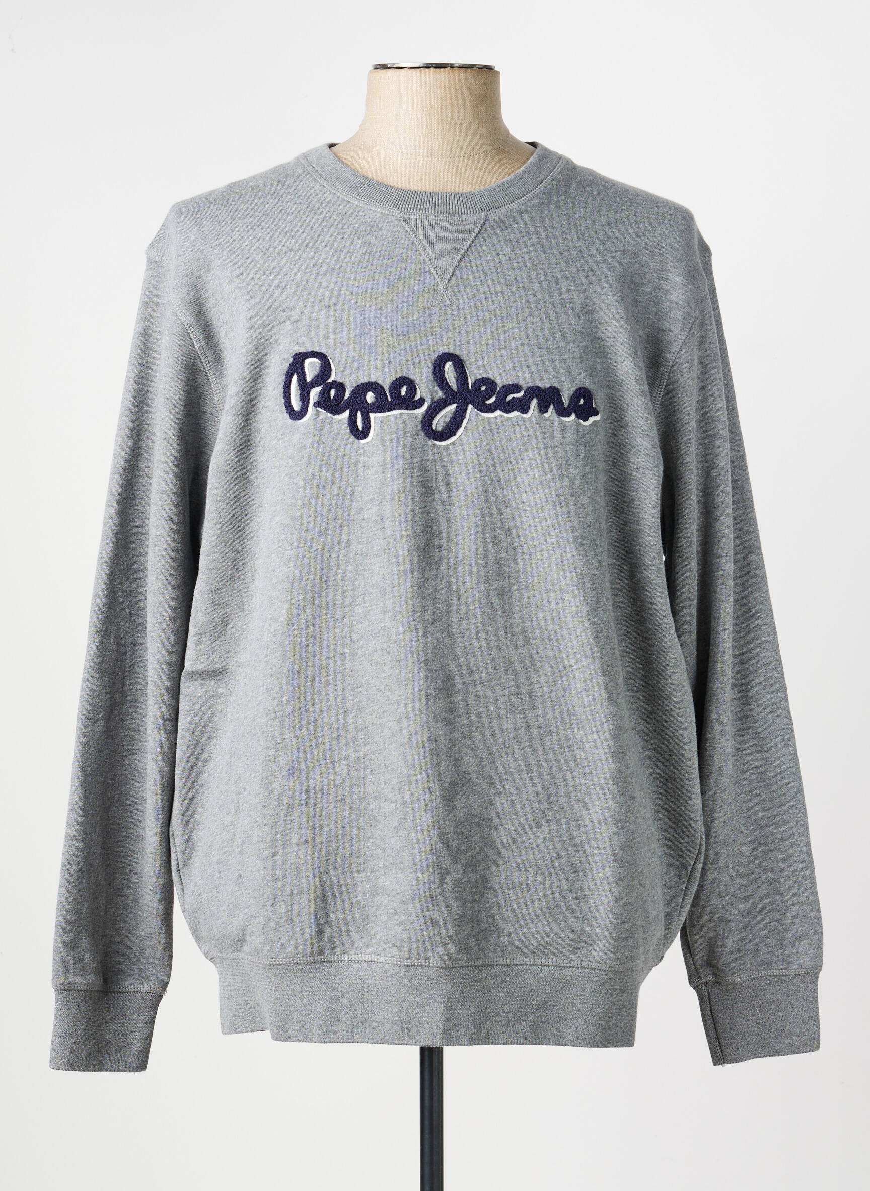 Sweat-shirt stretch manches longues gris PEPE JEANS homme