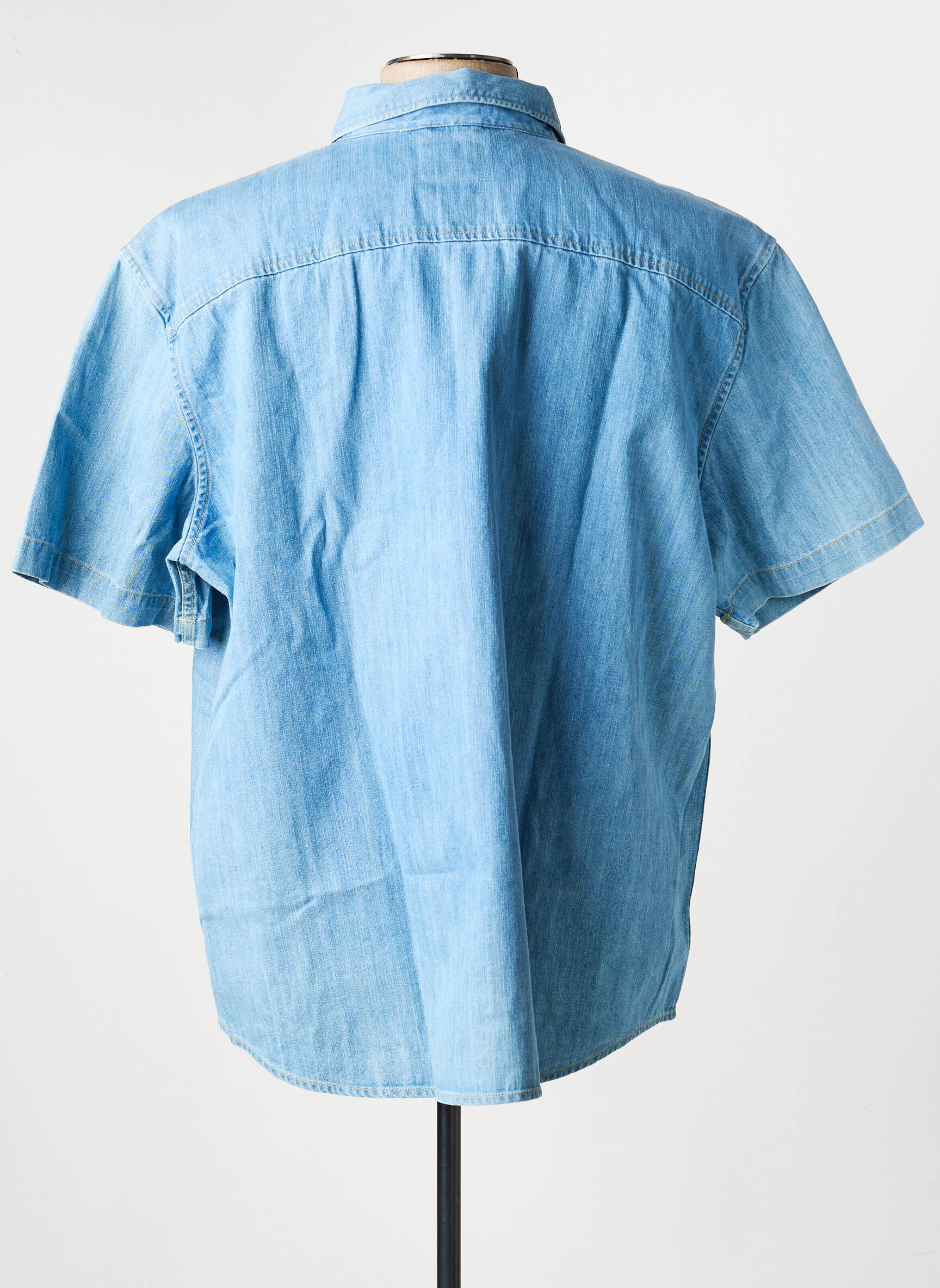 Chemise manches courtes coupe droite bleu LEVI'S homme