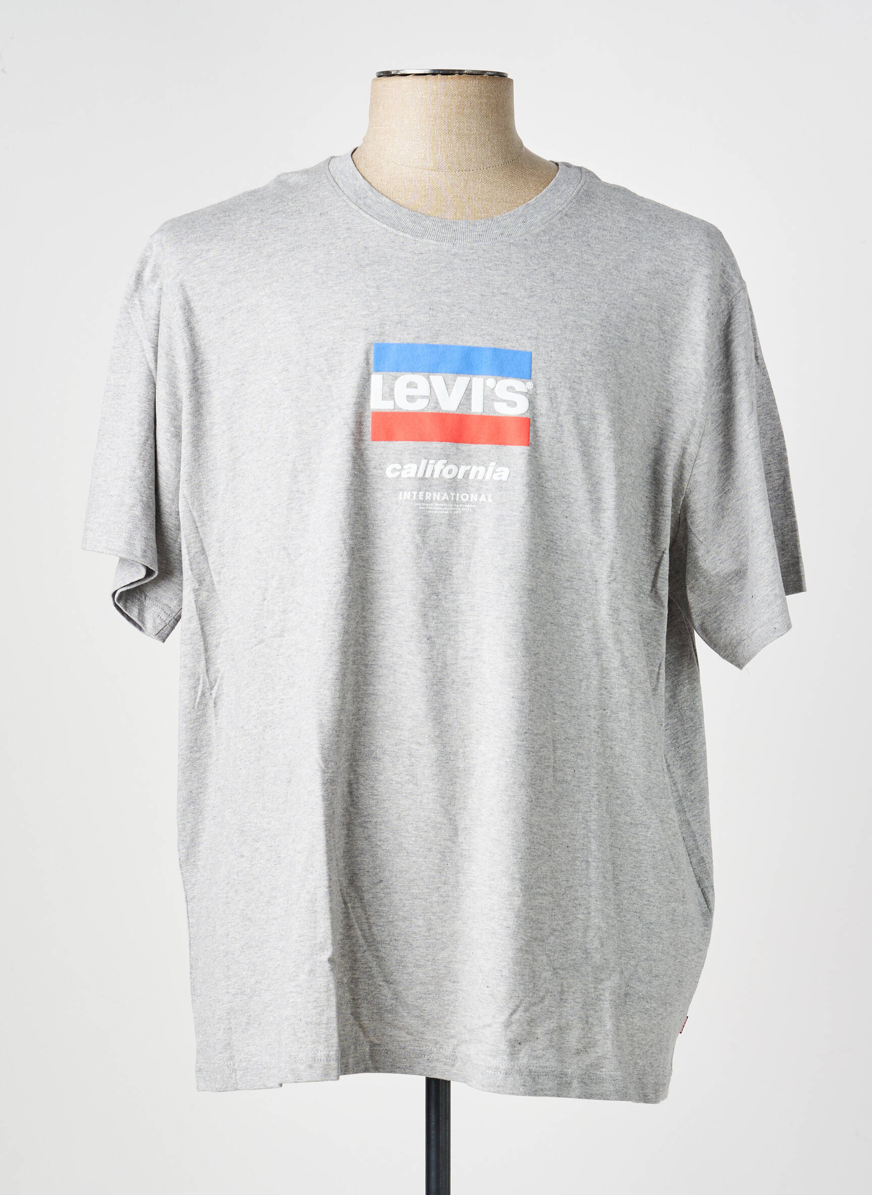 T-shirt stretch manches courtes gris LEVI'S homme