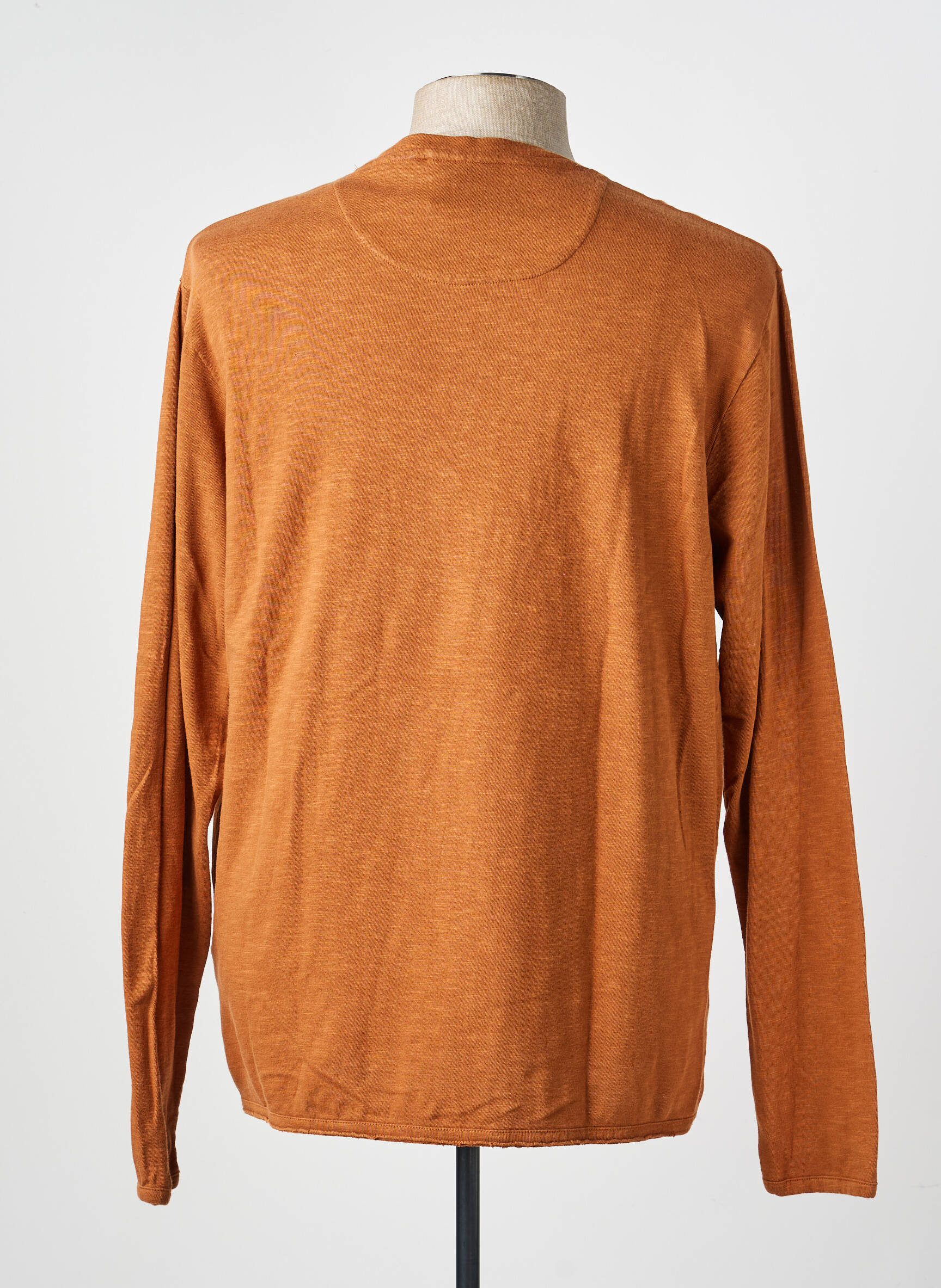 T-shirt stretch manches longues marron DSTREZZED homme