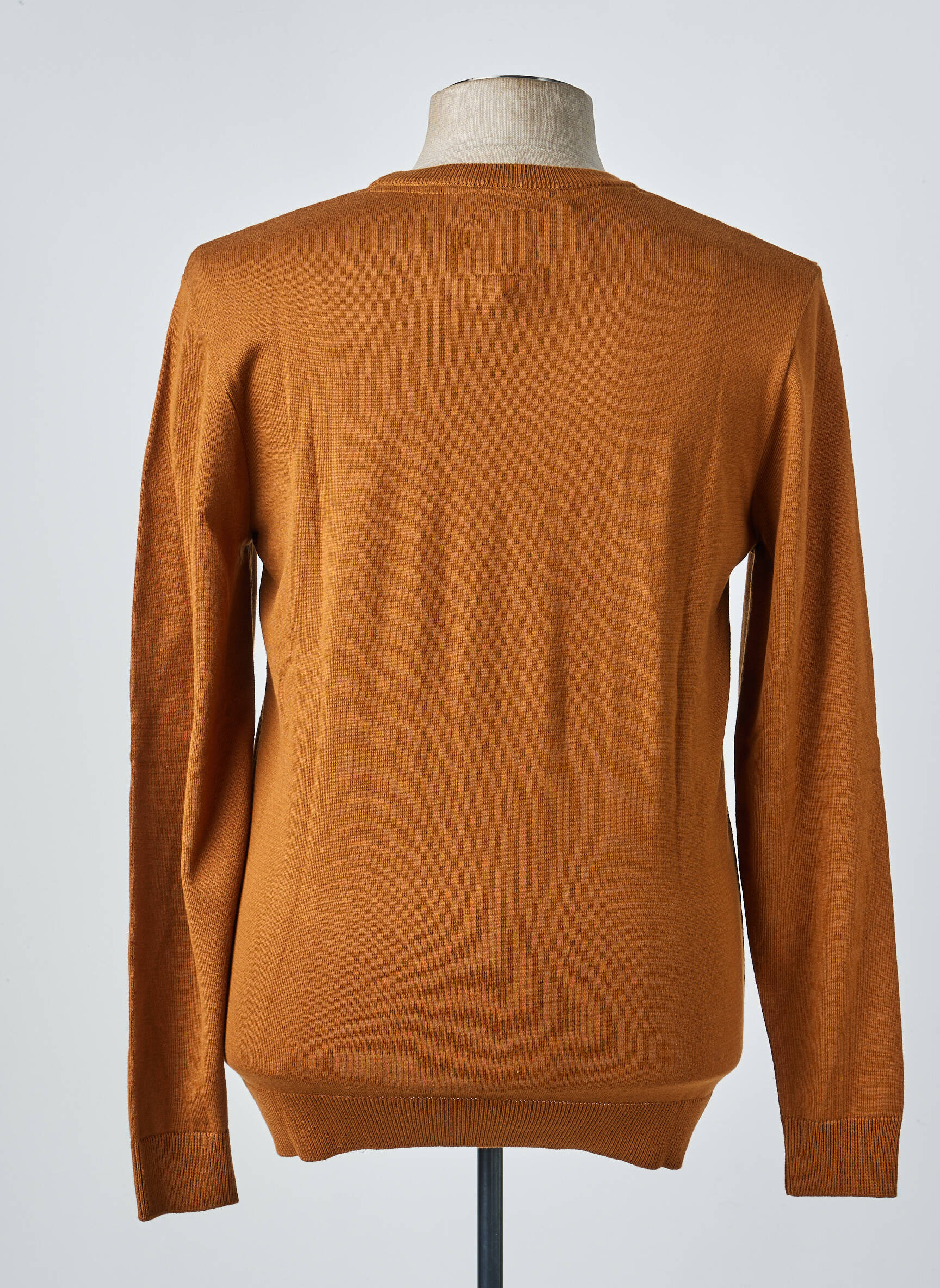Pull stretch manches longues marron RUCKFIELD homme