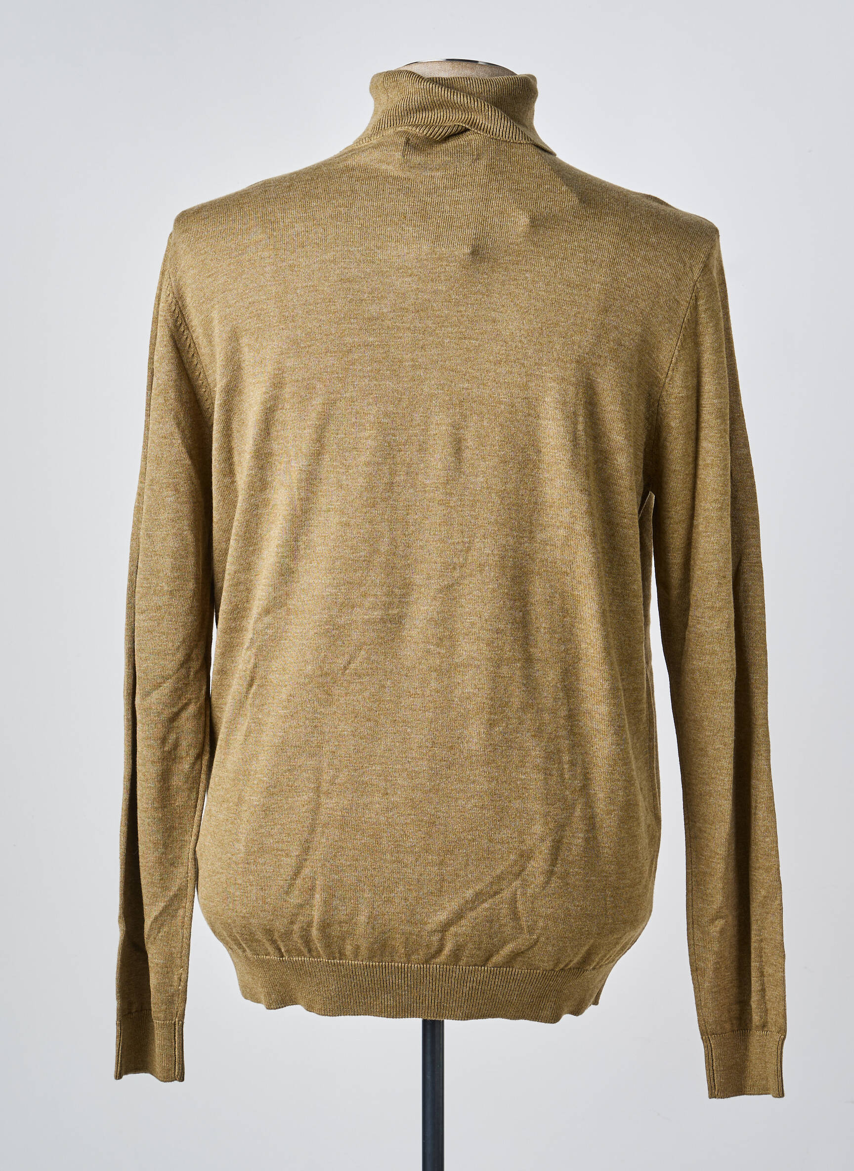 Pull col roulé stretch manches longues vert PETROL INDUSTRIES homme