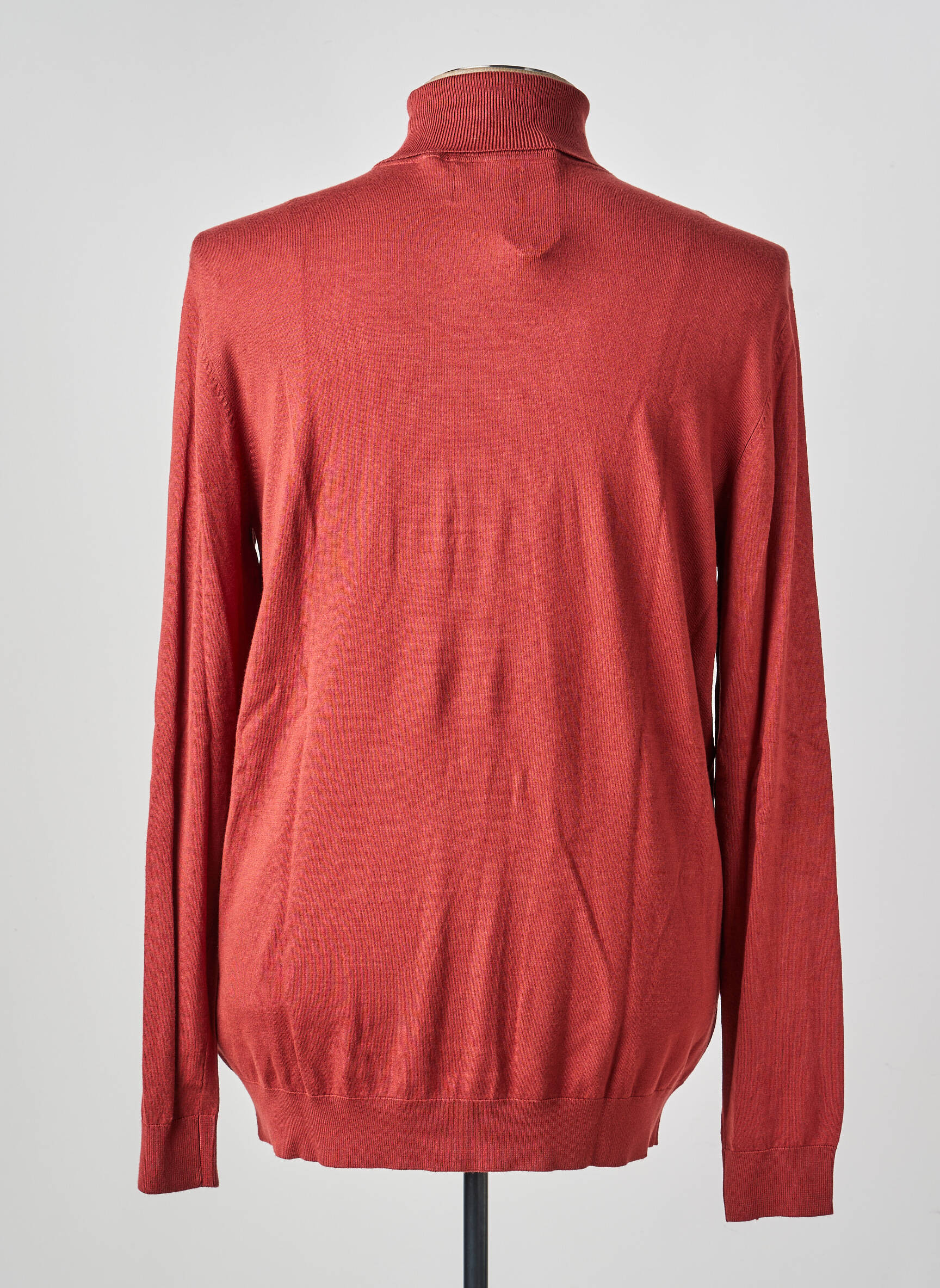 Pull col roulé stretch manches longues rouge PETROL INDUSTRIES homme
