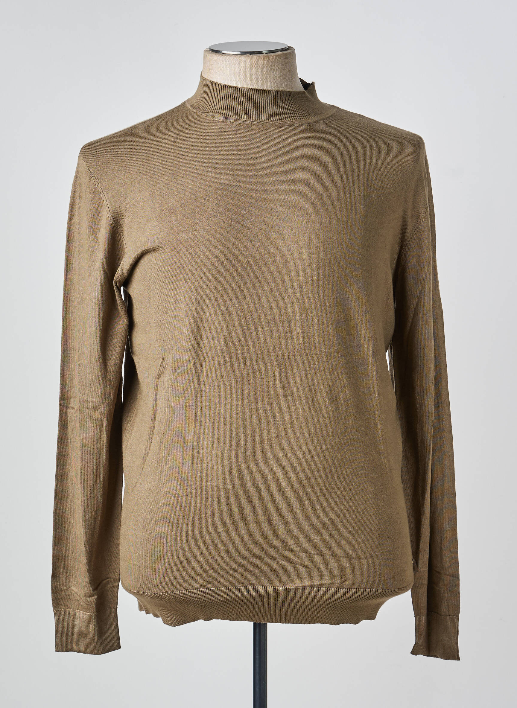 Pull col roulé stretch manches longues vert PETROL INDUSTRIES homme